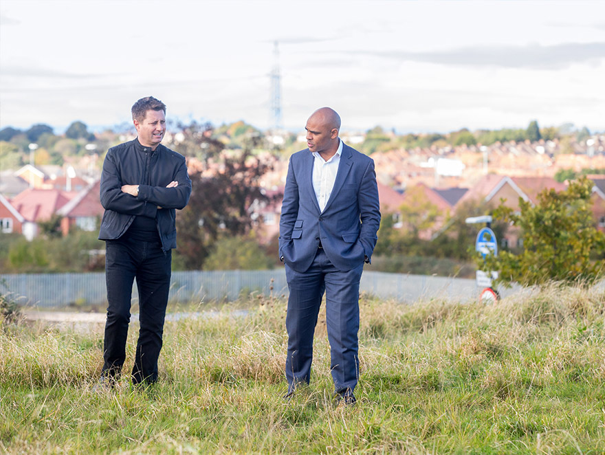 George and Marvin George and Marvin talking on grass