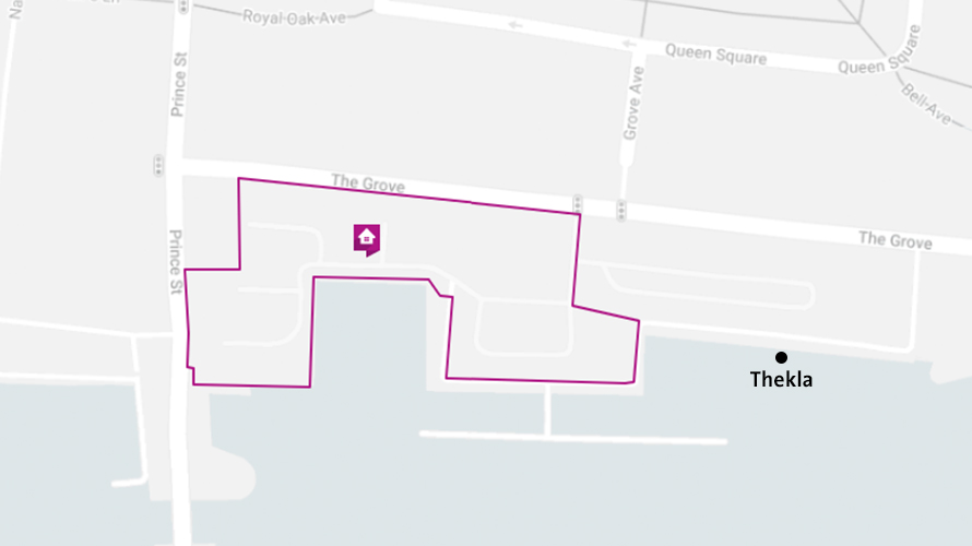 The Grove & Prince Street Car Park thumbnail outline of development site